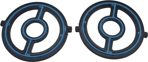 Vista 3 de Junta de enfriador de aceite de motor 2PCS para Mazda 3 5 MX-5 Miata CX-7 LF0214700