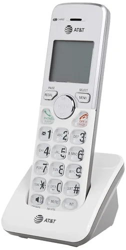 Vista 14 de AT&T Teléfono inalámbrico EL1101 DECT 6.0 Identificador de llamadas, teclado iluminado, pantalla LCD, altavoz dúplex completo, modo ECO, modo