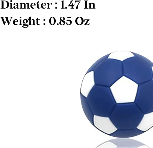 Vista 2 de Pelotas de mesa de futbolín de 1.42 pulgadas, pelotas de fútbol de mesa para juego de mesa de futbolín, accesorios de repuesto de futbolín
