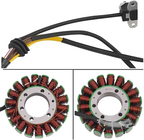 Vista 7 de Motorcycle Generator Stator Coil for Polaris ATP 500 Hawkeye Ranger Sportsman Scrambler 400 450 HO INTL HD Forest Touring
