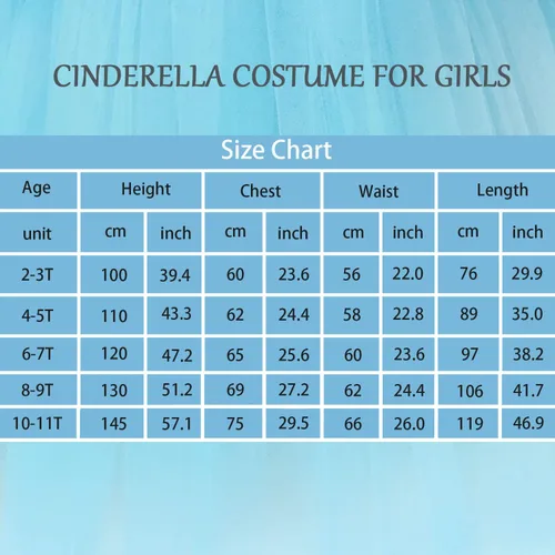 Vista 4 de MDYCW Princess Dress Up Birthday Party Fairy Costume for Toddler Girls, Special Occasion Dresses Pageant Ball Gown