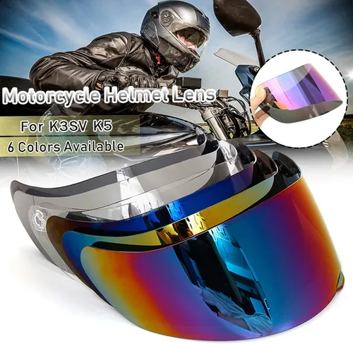 Vista 3 de Shkalacar Lente de casco de motocicleta, visera de casco de repuesto completo para casco de moto K1 K3SV K5