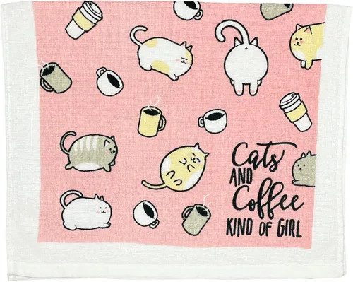 Vista 13 de Crazy Dog T-Shirts Cat Lady Funny Kitten Lovers - Toalla de té