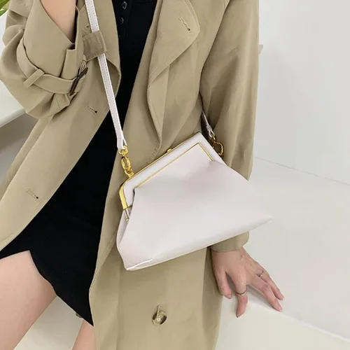 Vista 2 de Women Clutch Purse Crossbody Bags,PU Leather Shoulder Bag with Metal Clasp Closure Cross Body Handbags Trendy Bags