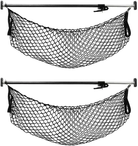 Vista 11 de Mytee Products Barra de Bloqueo de Carga Ajustable de Servicio Pesado de 40"-70" con Barra Divisora de 16" y Red de Almacenamiento para Sujeción