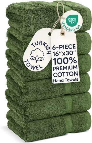 Vista 54 de Chakir Turkish Linens - Toallas turcas de 100% algodón, suaves y absorbentes (juego de 3 toallas personalizables, color aguamarina)