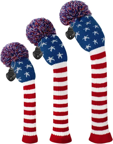 Vista 11 de Scott Edward Golf Headcovers for Woods Set of 3 Fits Well Driver(460cc) Fairway Wood and Hybrid(UT),Beautiful and Interesting Patterns