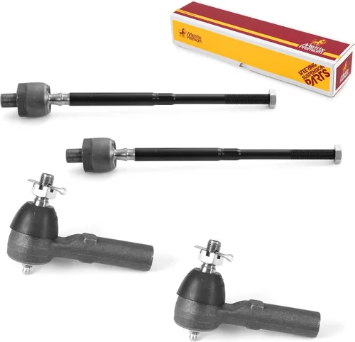 Vista 75 de Metrix Premium Chassis Parts - Kit de 4 piezas de extremos de barra de acoplamiento frontal exterior e interior compatible con Nissan Pathfinder