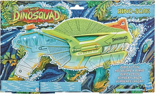 Vista 5 de NERF Super Soaker DinoSquad - Pistola de agua para juegos de verano al aire libre, para niños, adolescentes y adultos