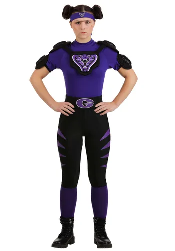 Vista 8 de Disfraz de Globo Gym Purple Cobra para Mujer de Dodgeball Multicolor