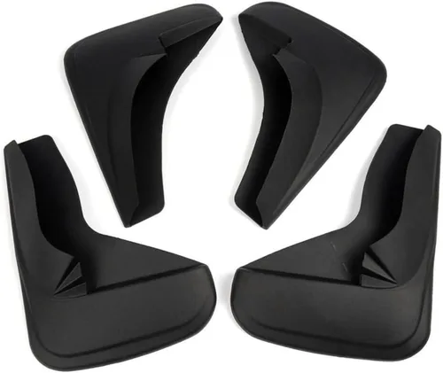 Vista 4 de WEARFT 4 protectores contra salpicaduras de MUD se adaptan a la parte delantera y trasera universales, incluye accesorios (negro)