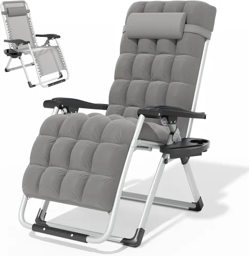 Vista 12 de Magshion Zero Gravity - Silla reclinable para patio, campamento, color Negro