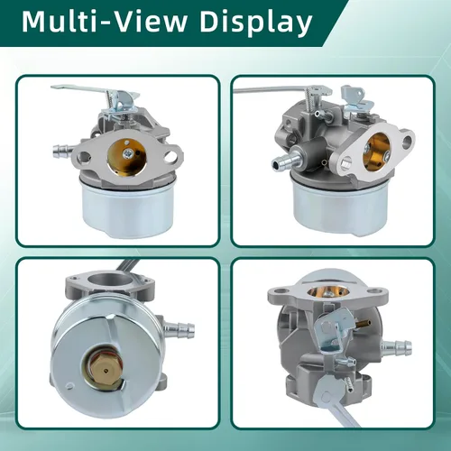 Vista 3 de AUTOKAY 38170 640086A Carburador Compatible con Tecumseh 3HP 2 Ciclo HSK600 HSK635 TH098SA para Toro 38171 38172 38173 38175 38176 38177 38178 38182