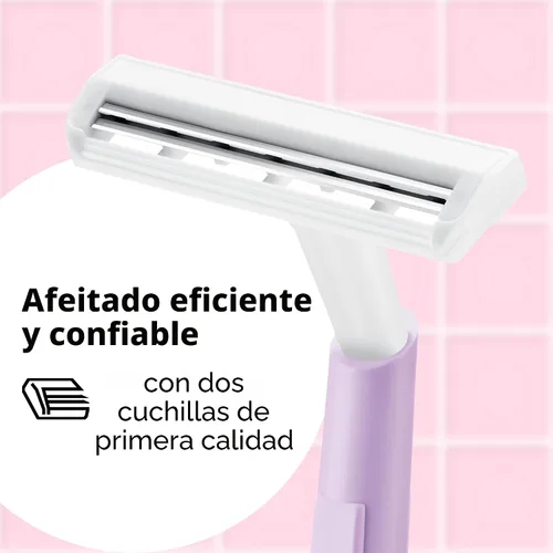 Vista 2 de BIC Silky Touch - Maquinillas de afeitar desechables para mujer, 2