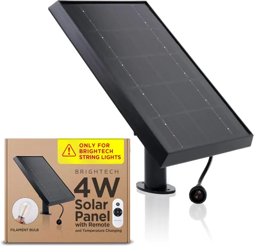 Vista 12 de Brightech Ambience Pro - Panel solar de repuesto, compatible solo con luces LED Brightech de 1 W con control remoto, luces de patio trasero y patio