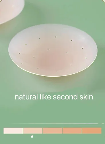 Vista 3 de Breathable Nipple Covers For Women Reusable Invisible Adhesive Silicone Nipple Pasties with Travel Box