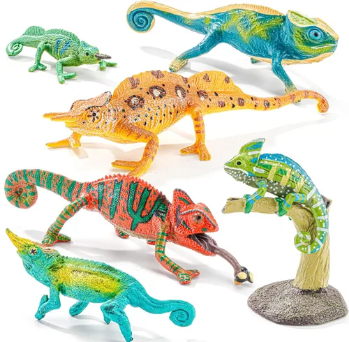 Vista 12 de Figura de zorro rojo, juguetes de animales, accesorios de jardín de hadas