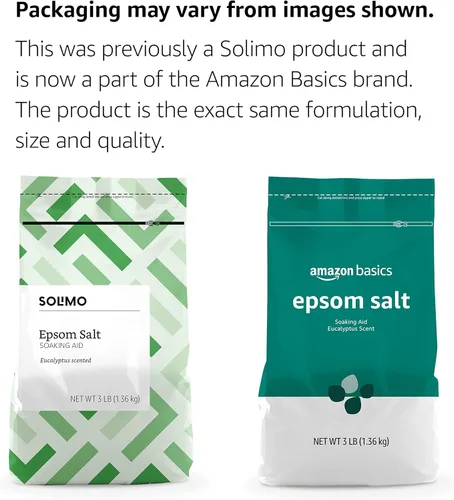 Vista 2 de Amazon Basics Ayuda para remojar sal de Epsom, aroma a eucalipto, 3 libras