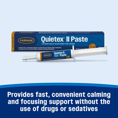 Vista 4 de Farnam Quietex II - Suplemento calmante para caballos, ayuda a controlar el comportamiento nervioso y mantener a los caballos tranquilos