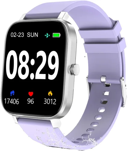 Vista 9 de Choiknbo Reloj inteligente con rastreador de fitness para teléfonos Android/iOS, pantalla táctil completa de 1.69 pulgadas con monitor de frecuencia