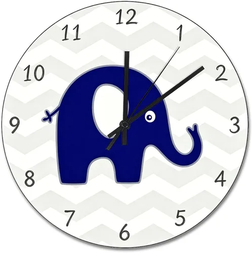 Vista 36 de ArogGeld Reloj de pared para conductor de autobús escolar, reloj de madera clásico 10 silencioso, sin tictac, de cuarzo, funciona