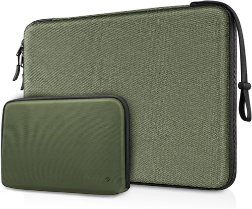 Vista 12 de FINPAC Funda rígida para laptop con funda para accesorios compatible con MacBook Neo (A18 Pro), MacBook M5/M4/M3/M2 de 13 pulgadas (2026-2022)