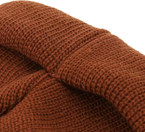 Vista 6 de UNDERCONTROL Gorro de punto unisex con etiqueta de latón dorado para otoño e invierno