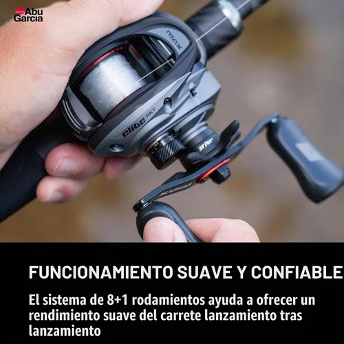 Vista 3 de Abu Garcia Max Elite - Carrete de pesca Baitcast de perfil bajo