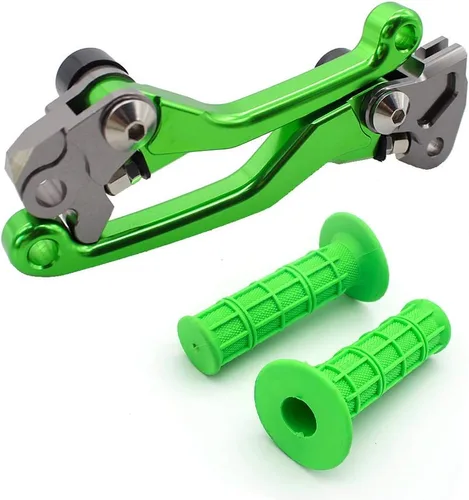 Vista 10 de Krace Juego de palancas de freno y embrague CNC para motocicleta todo terreno, compatible con Yamaha YZ65 2018, con agarres de goma de 22 mm de 7/8