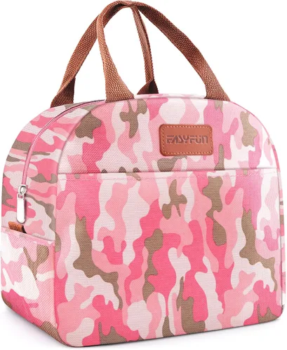 Vista 11 de Bolsa de almuerzo para mujeres y hombres, lonchera aislada para adultos, pequeña lonchera hermética enfriadora, contenedores de comida para almuerzo