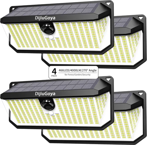 Vista 9 de 466 luces LED solares para exteriores con sensor de movimiento