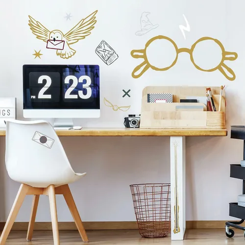 Vista 2 de RoomMates Harry Potter Glasses - Vinilo adhesivo gigante para pared, vinilo