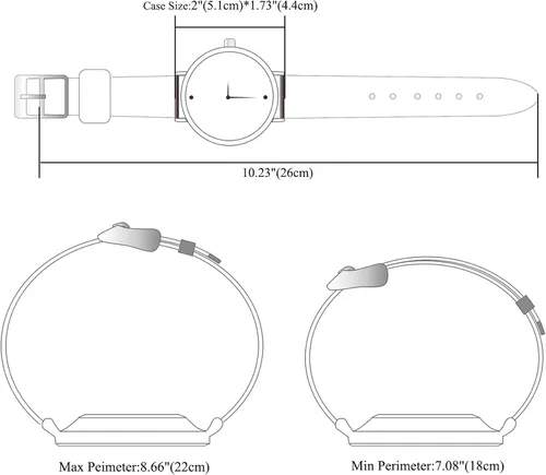 Vista 6 de AVANER Reloj de pulsera de cuarzo para hombre