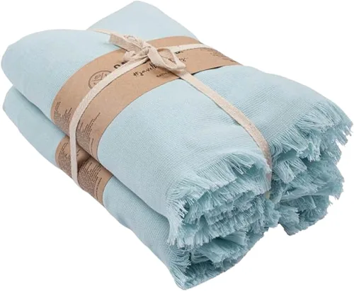 Vista 22 de Sand Cloud Toallas de baño turcas de 2 capas para baño, paquete de 2 Clásico - Gris