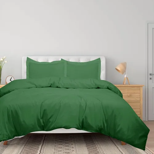 Vista 17 de ROYALE LINENS Funda de edredón negra tamaño individual – Fundas de edredón de 2 piezas – Cierre de cremallera – 1 funda de edredón individual de 68