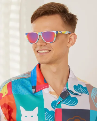 Vista 2 de EPHIU Lentes de sol polarizados para hombres y mujeres, lentes de espejo unisex para correr, senderismo, ciclismo, sin rebote, sin deslizamiento
