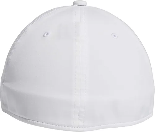 Vista 4 de adidas Gorra elástica estructurada Gameday 3 para hombre, Blanco
