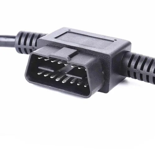 Vista 2 de Elecbee OBD2 16 Pin macho a doble 16 pines hembra tipo T Cable de paso 0.1M, compatible con la mayoría de los coches modernos