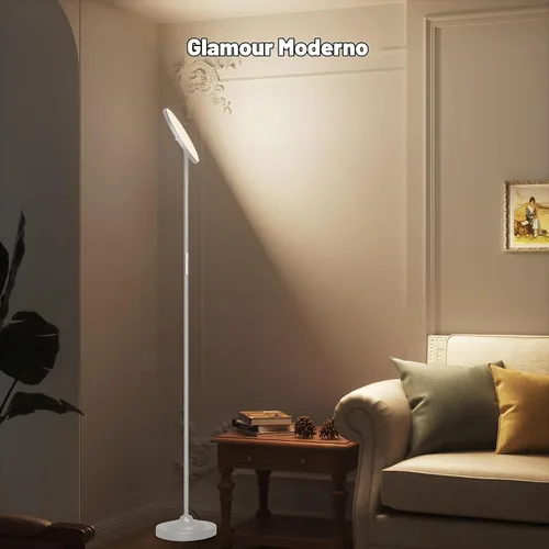 Vista 7 de SIBRILLE Lámpara de pie LED de 36 W, lámpara de pie súper brillante, moderna lámpara alta regulable con control remoto, lámpara de pie de lectura