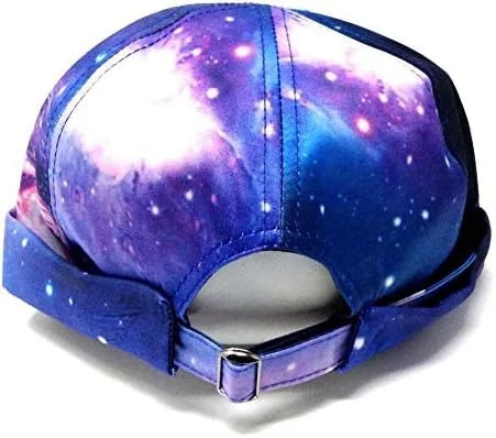 Vista 2 de Gorra ajustable de 6 paneles sin alas con correa trasera y calavera marinera