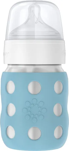 Vista 27 de Lifefactory Biberón de cuello ancho aislado al vacío de acero inoxidable de 8 onzas con pezón etapa 2 (3-6 meses) melón (LS2211WCA4)