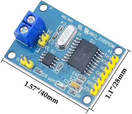 Vista 4 de 5 unids MCP2515 CAN Módulo de bus TJA1050 receptor SPI Módulo DC 5V convertidor de fuente de alimentación