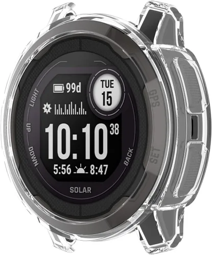 Vista 4 de TenCloud Funda protectora para Garmin Instinct 2 1.772 in Solar Smartwatch, antiarañazos, TPU antiarañazos, compatible con Garmin Instinct 2 Solar
