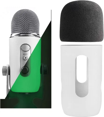 Vista 17 de YOUSHARES Parabrisas de micrófono de espuma - Funda de micrófono de gran tamaño para Blue Yeti, Yeti Pro, MXL, Audio Technica y otros micrófonos