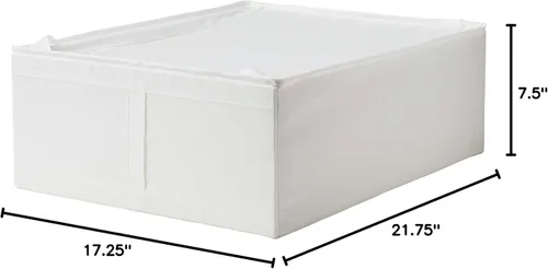 Vista 6 de IKEA Skubb Storage Case White 803.000.47 Tamaño 17 ¼x21 ¾x7 ½
