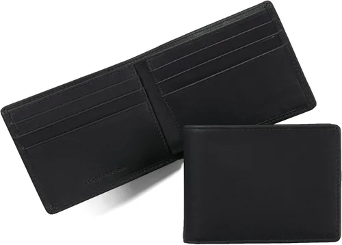 Vista 11 de Leatherology Cartera Bifold Delgada para Hombres – Cartera Delgada de Bolsillo Frontal con 6 Ranuras para Tarjetas, Compartimento para Billetes y 2