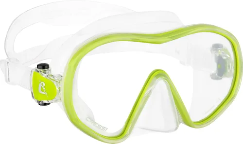 Vista 2 de Cressi Máscara de buceo sin marco de lente única y snorkel seco para esnórquel, buceo, F-Dual y Tao Dry: diseñado en Italia