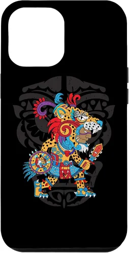 Vista 25 de Funda para iPhone 11 Aztec Jaguar Ancient Warrior Native Mexican Mythology