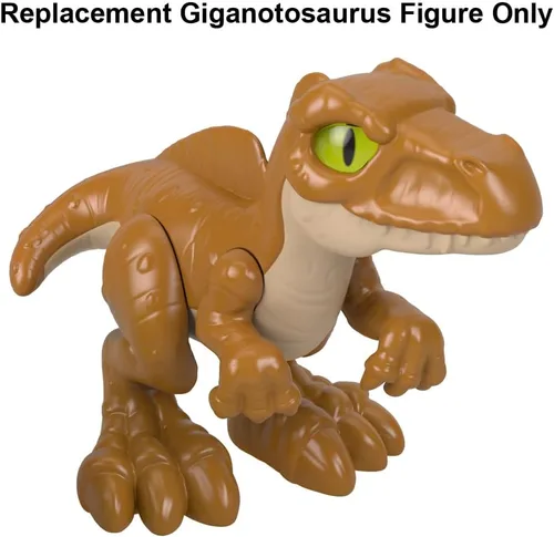 Vista 2 de Imaginext Pieza de repuesto para Fisher-Price Jurassic World Dominion Dinosaur Playset – HMJ79 ~ Figura de dinosaurio Giganotosaurus Baby Baby
