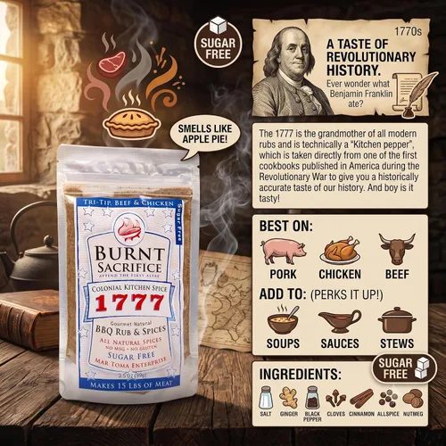 Vista 8 de Burnt Sacrifice Big 7 BBQ Rub Spices and Seasonings Set (7 paquetes de 3.5 onzas) Celebra la herencia estadounidense, gran regalo para hombres o papá